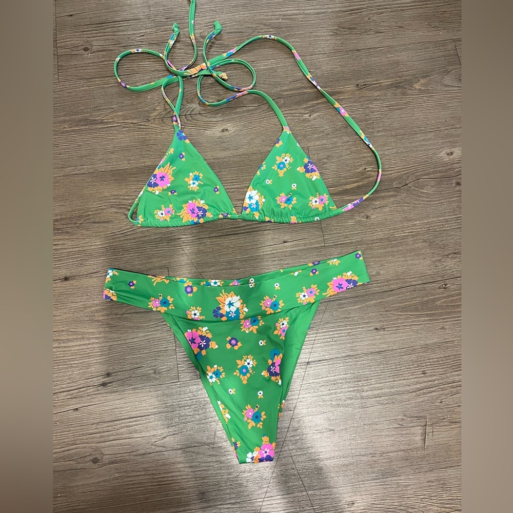 Frankie‘s Bikinis Nick String Triangle Bikini In … - image 4